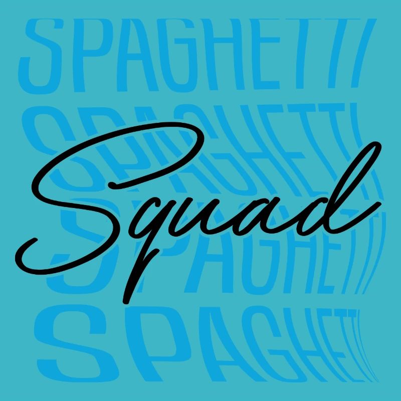 Spaghetti Squad Ironic Saying Pasta Lover