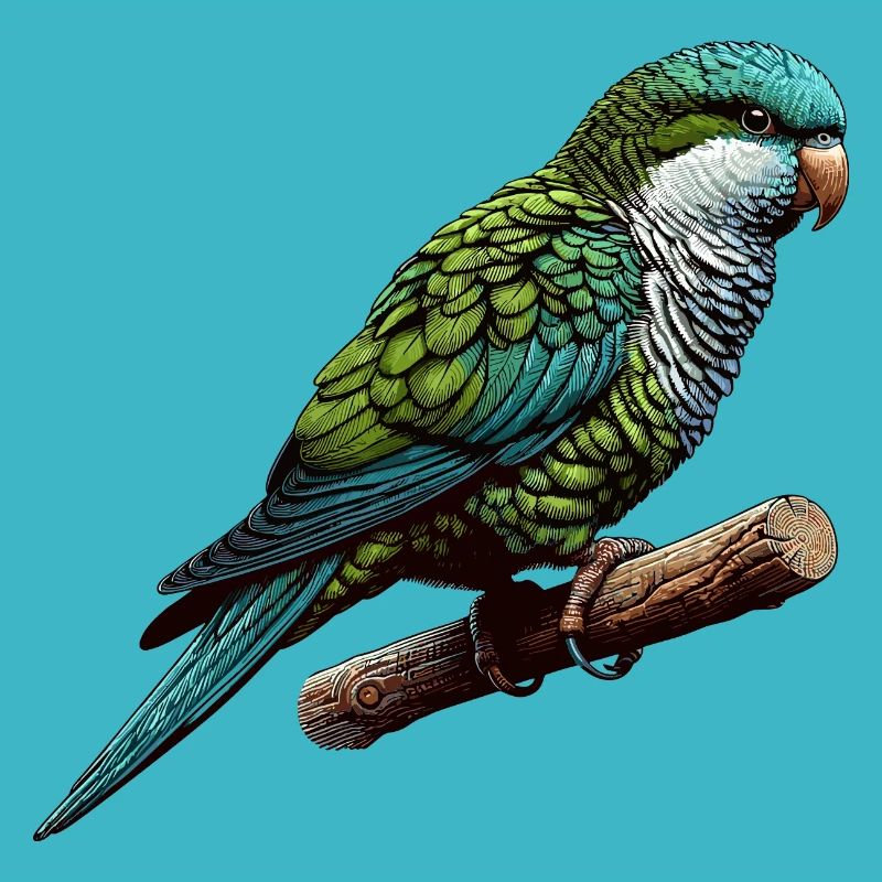 Quaker Parrot Monk Parakeet