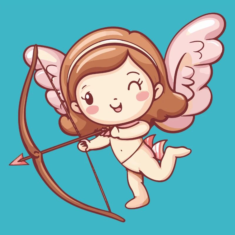 Ange arc et flèche Cupidon Saint-Valentin