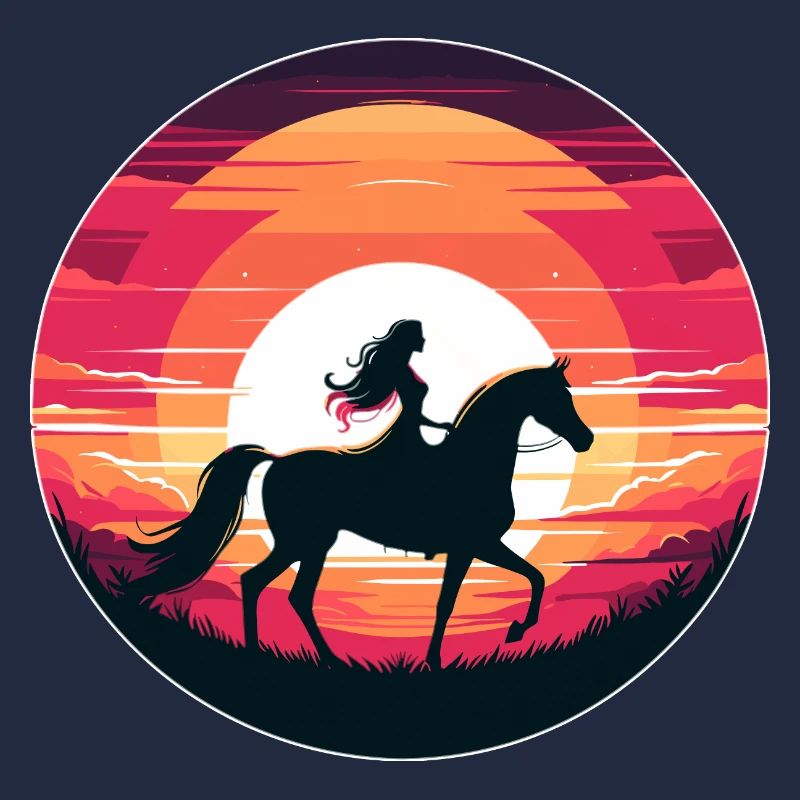 Arabisches Pferd Mädchen