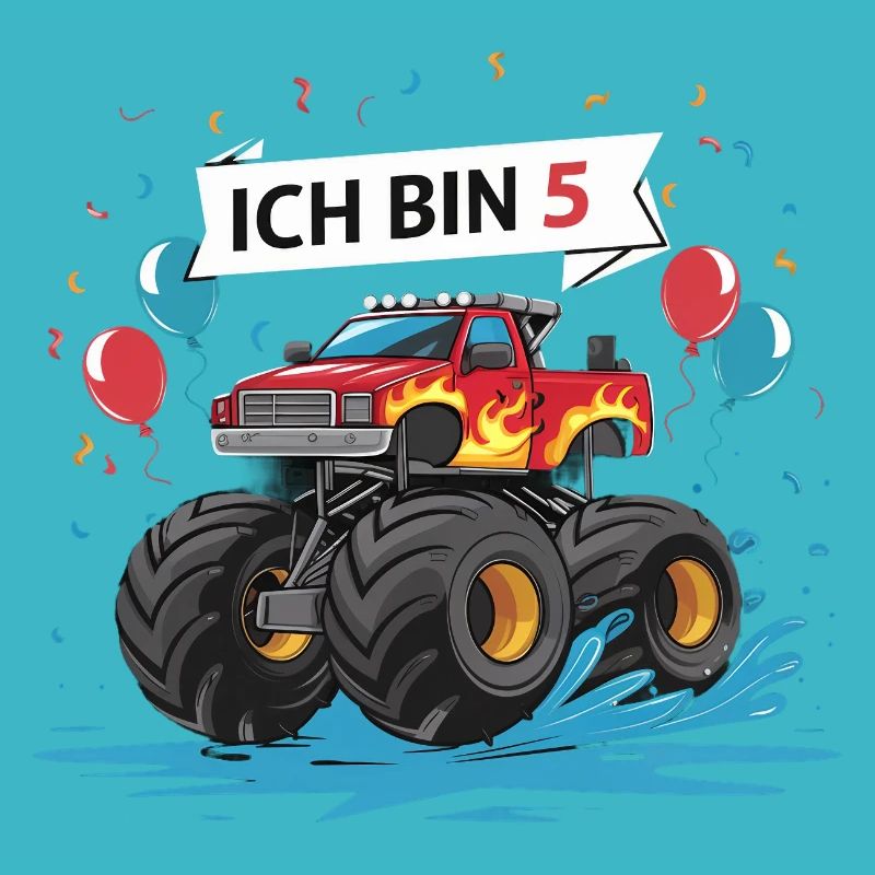 Monster Truck - Ich bin 5 - Einzigartiges Geschenk