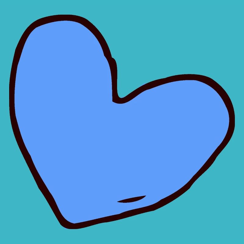 Blaues Herz