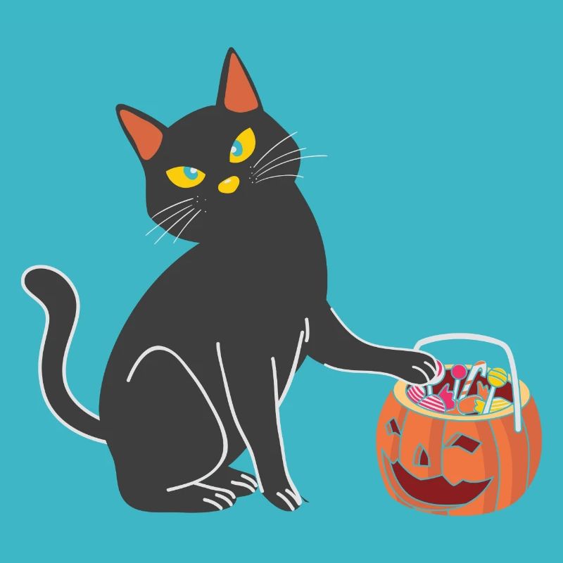 Halloween Katze Hexe