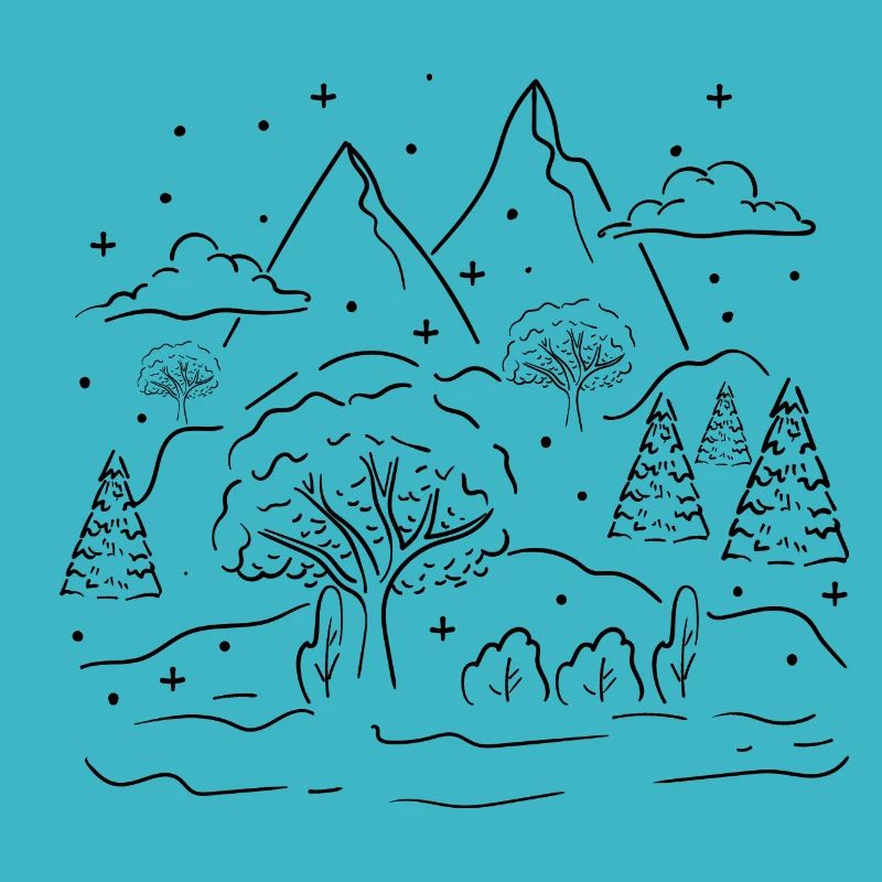 Winterszene Gemütlicher Wintersaison Tee Schnee