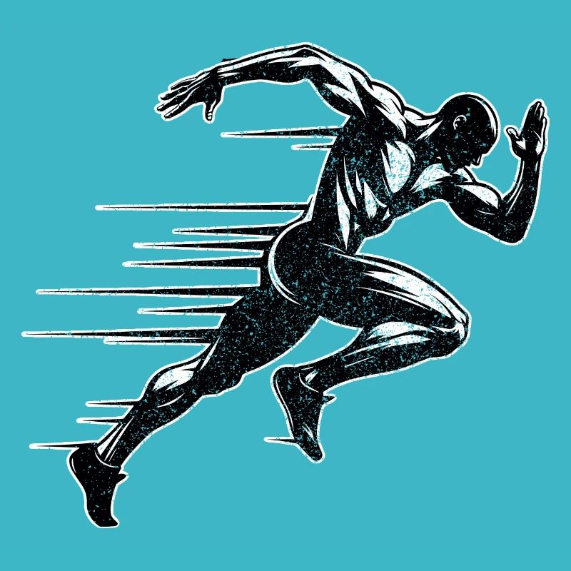 Coureur sur piste Sprinter Sprint 100m sprinter