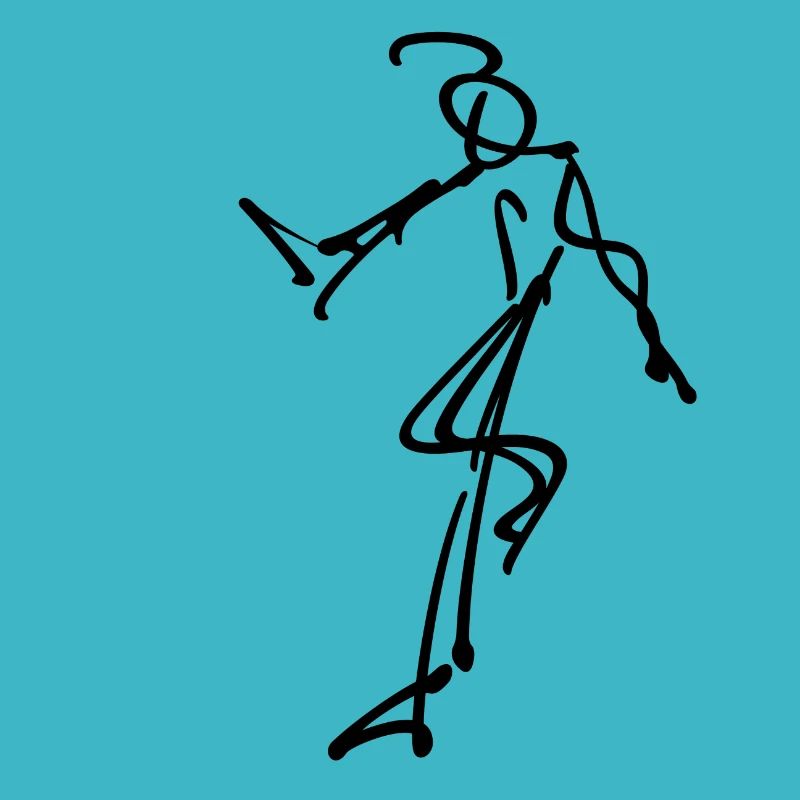 Strichmännchen Tänzer