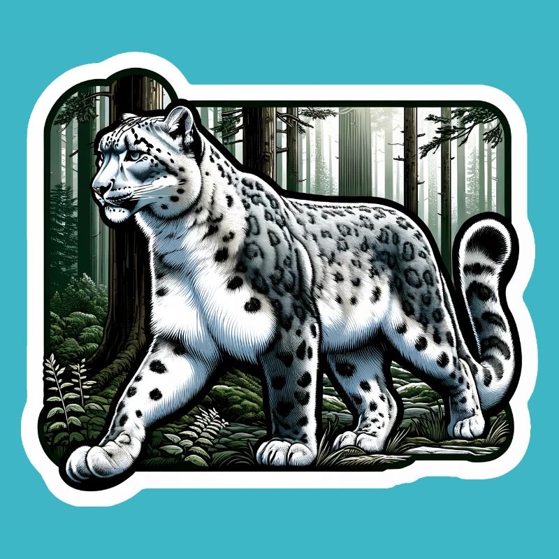 Snow Leopard Leopard White Leopard