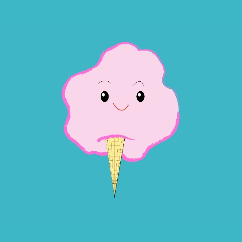 Fröhliche Zuckerwatte - Eis - Geschenkidee
