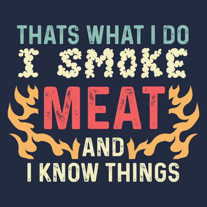 Ich rauche Fleisch Fleischliebhaber Geschenk