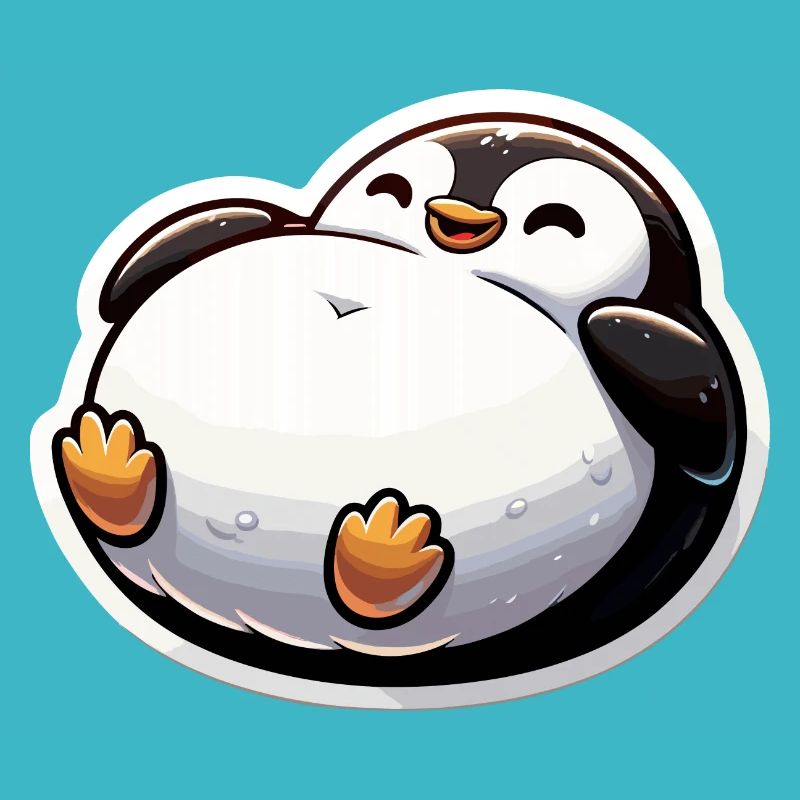 Fetter Pinguin Lustiger Pinguin Geschenk