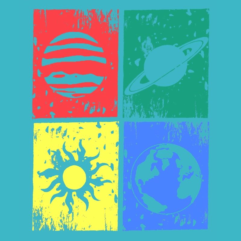 Univers planète soleil couleur de la terre