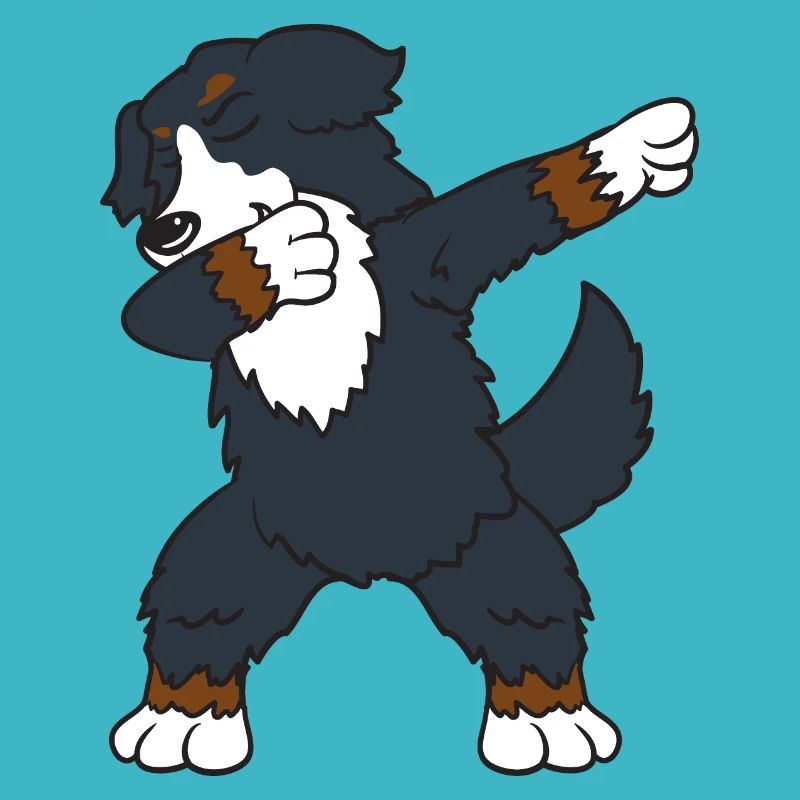 Dabbing Dab Bernois chien de montagne dansant