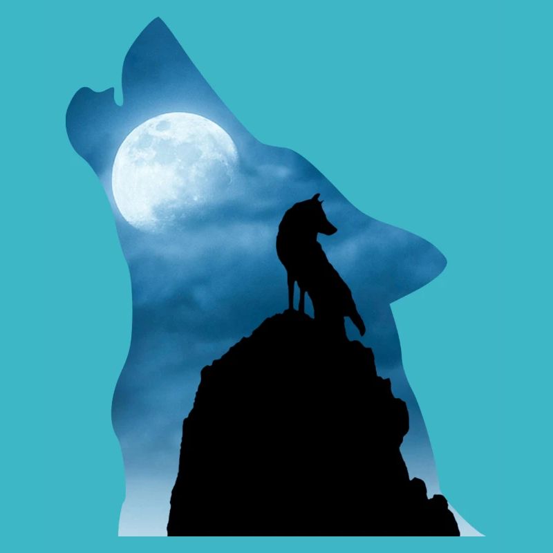 T-shirt Cool Wolf, idée cadeau