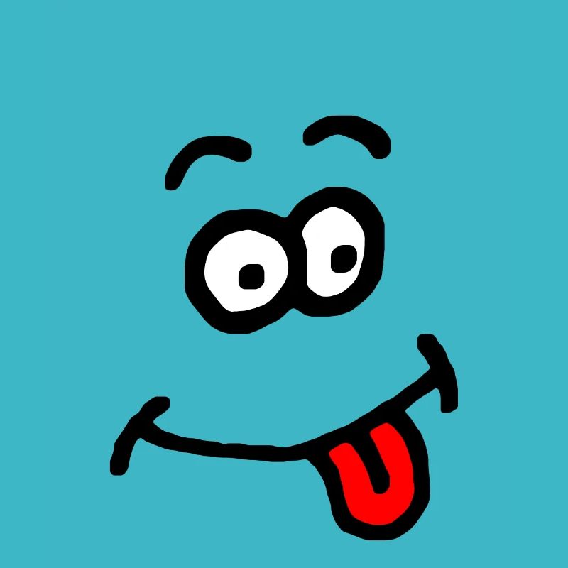 Cartoon face silly