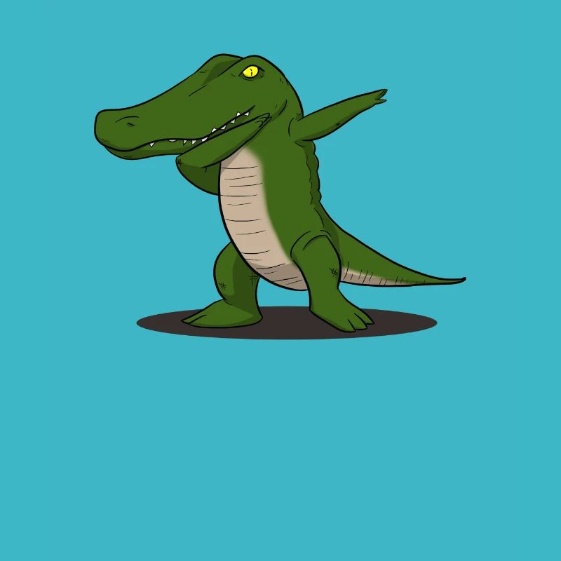 Krokodil Kroko Dab Dabbing Trend Tanz dapping