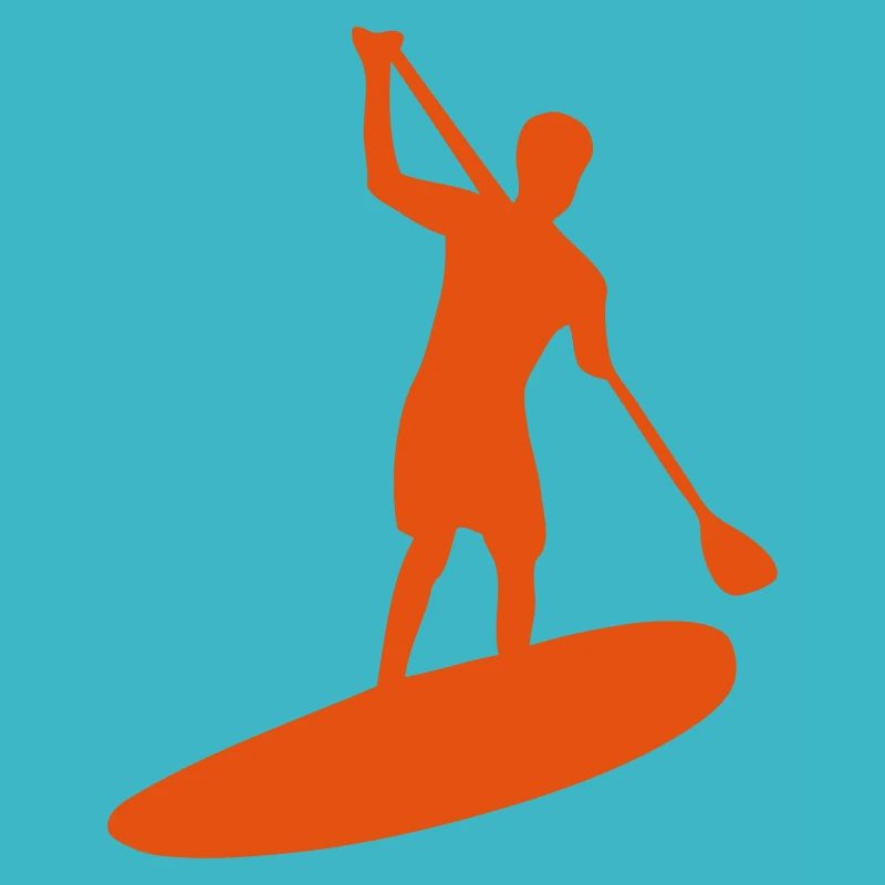 paddle board silhouette