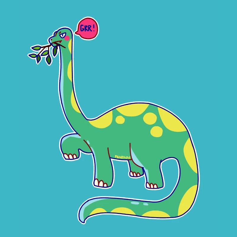 Dinosaure est de mauvaise humeur