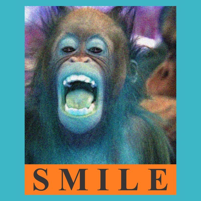 Monkey Smile Orang Utan Graphic