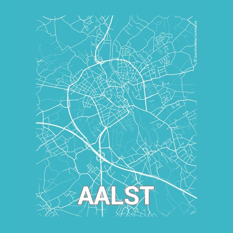 Aalst city map and streets