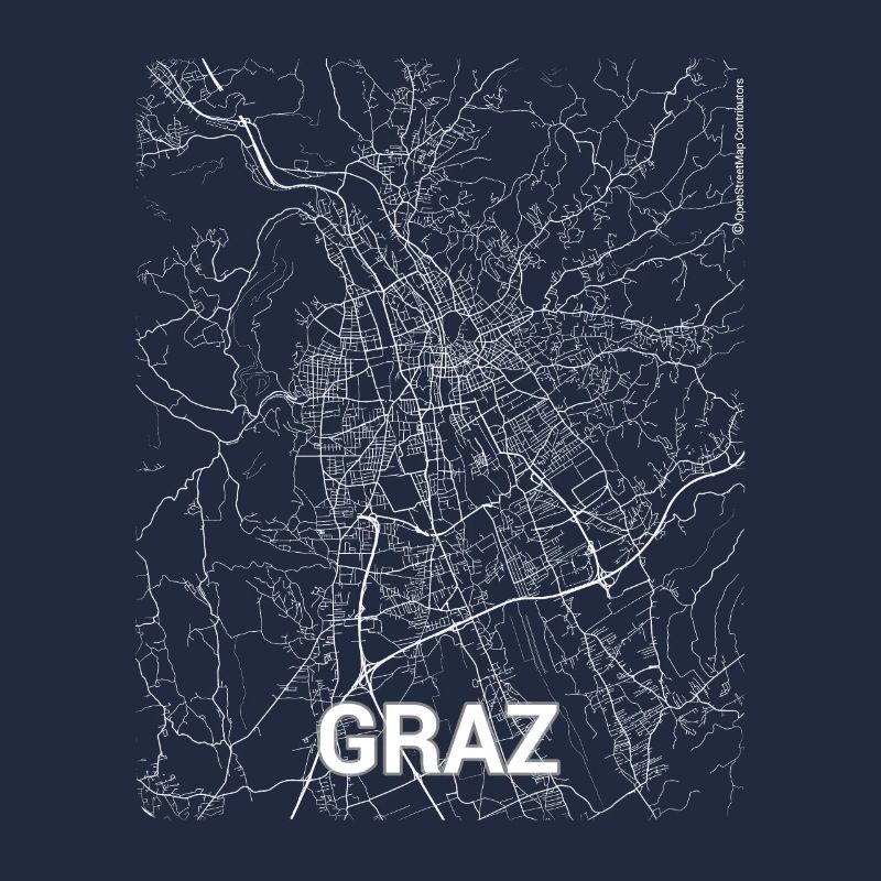 Graz city map and streets
