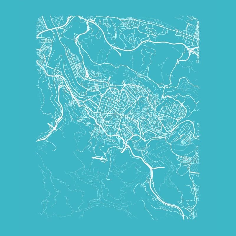 Minimal Bilbao Stadtplan und Straßen