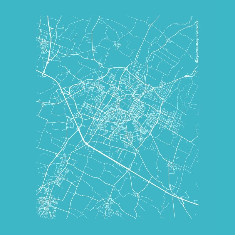 Minimal Modena Stadtplan und Straßen