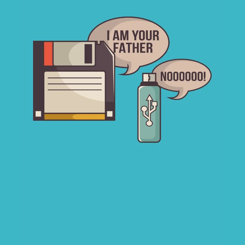 USB Floppy Disk I on Your Father | Computer Nerd