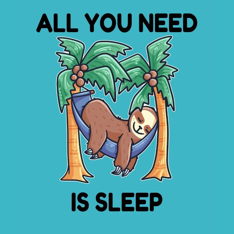 Sloth hammock sleeping