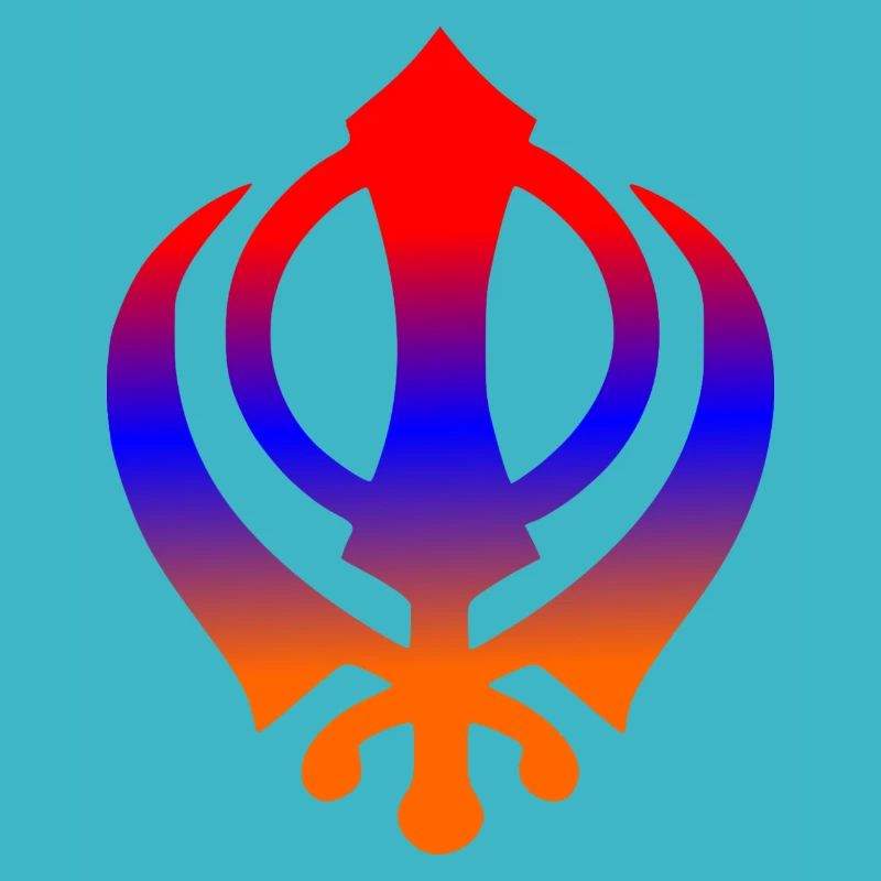 Tri colour khanda