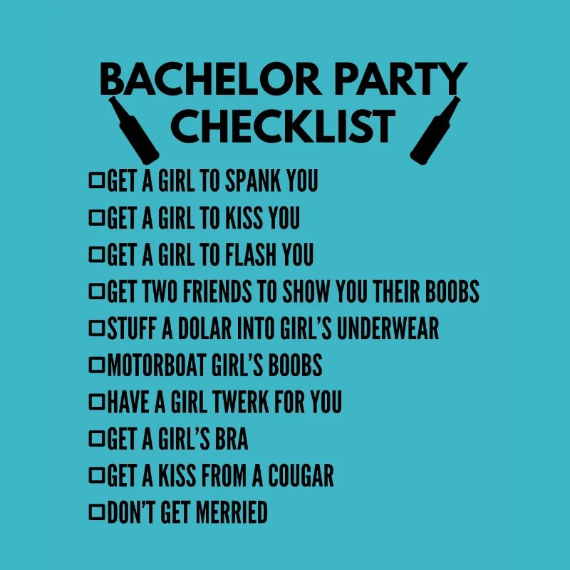 Bachelor party checklist