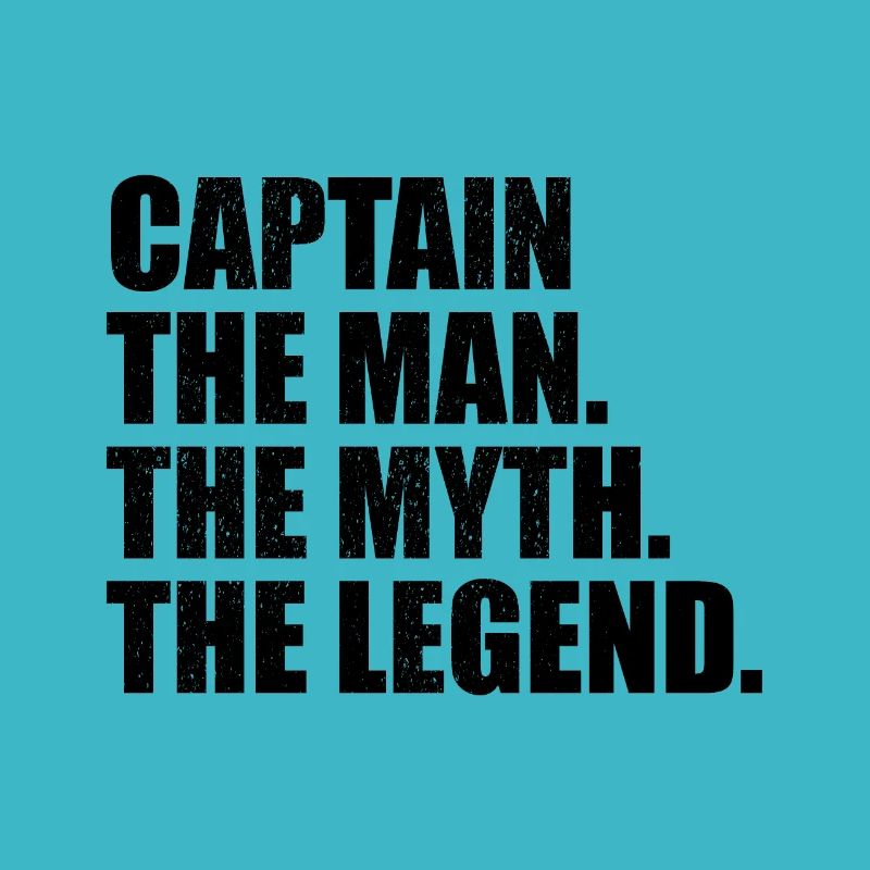Captain Man Myth Legend distressed