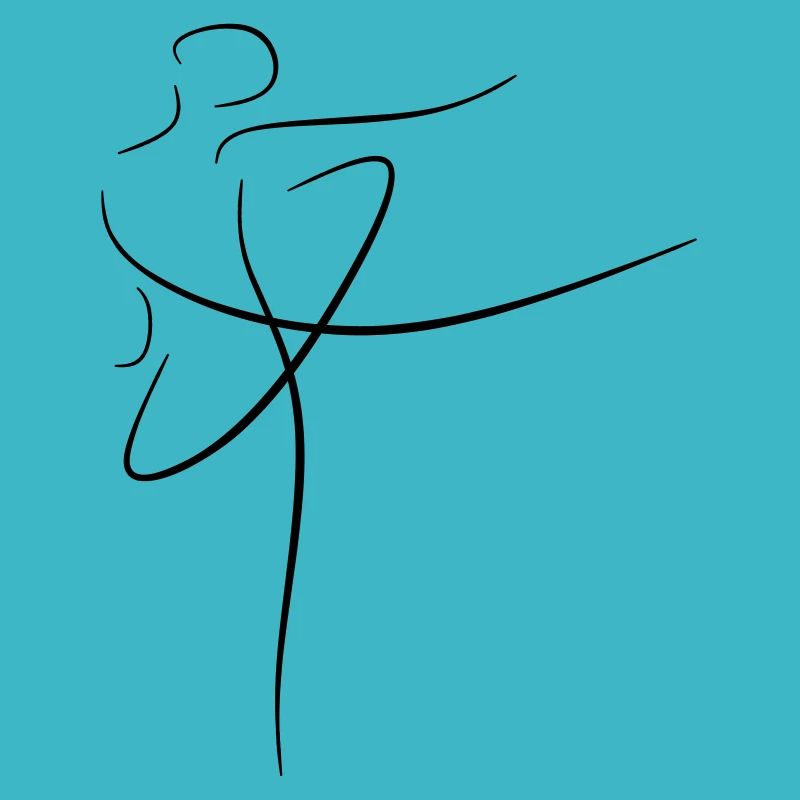 Dancer line art