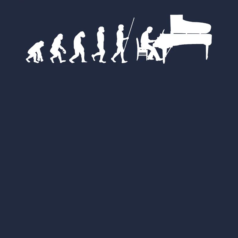 Evolution Klavierspieler Pianist | Geschenk Klavie