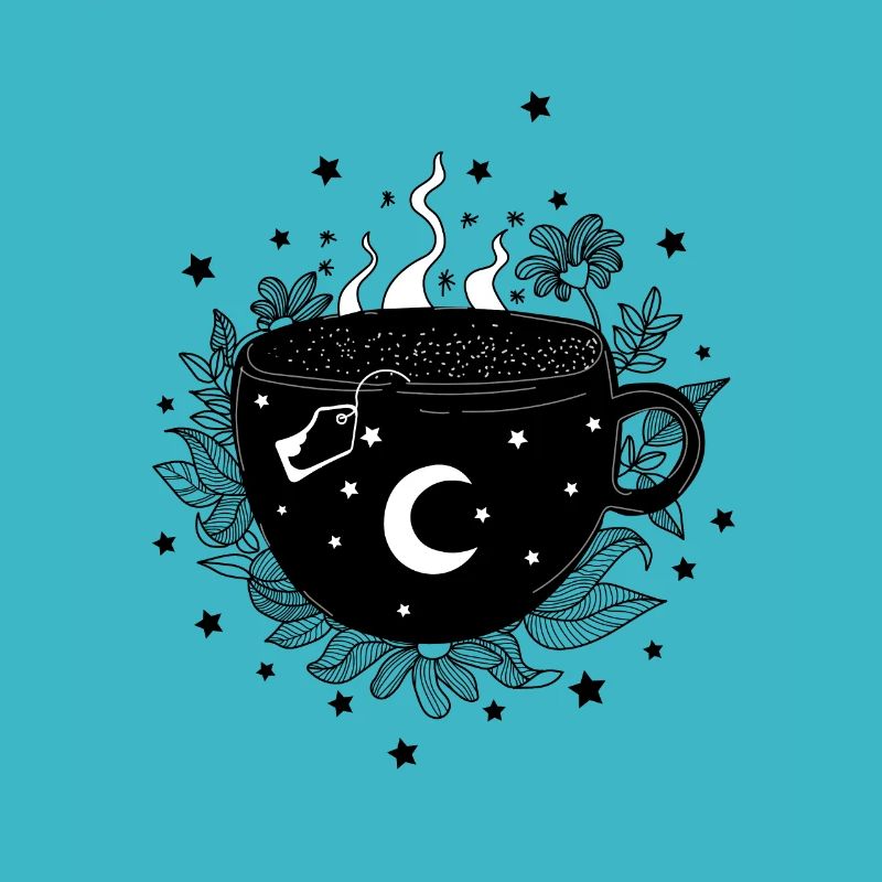Mug with tea, herbs, witch mug, Halloween