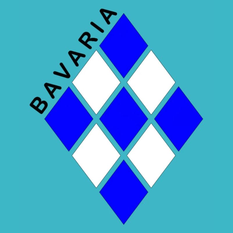 Diamond pattern blue and white Bavaria