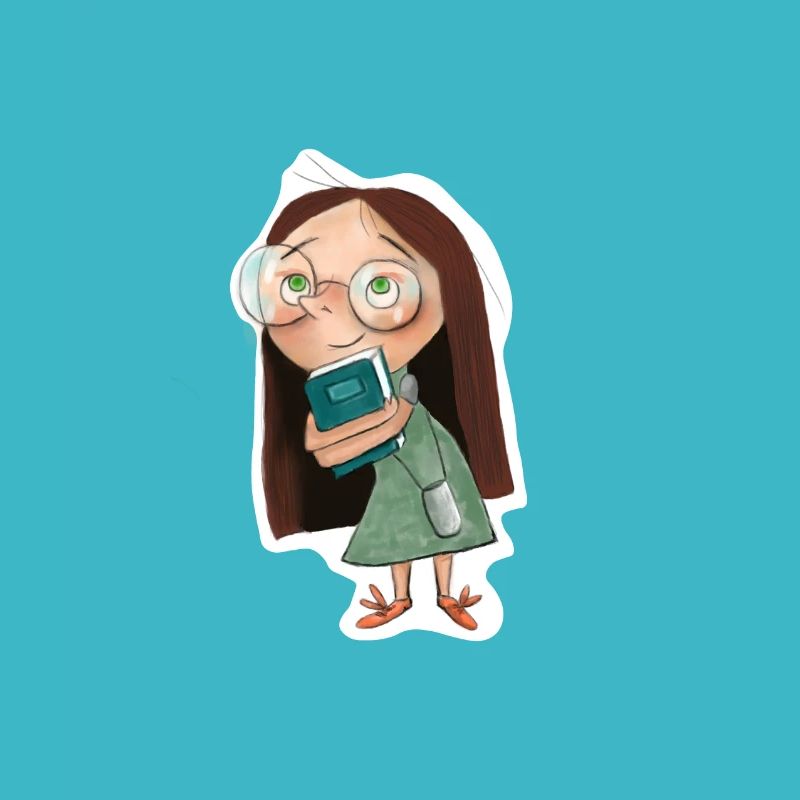 Buch, Bücher, kleines Mädchen mit einem Buch