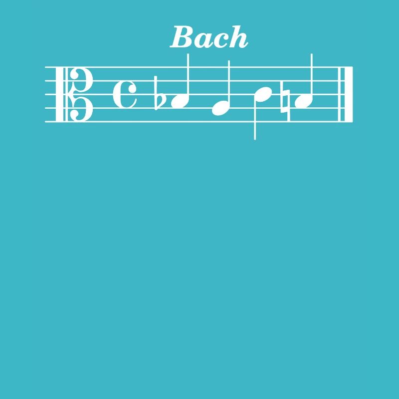 Johan Sebastian Bach Motiv als Noten