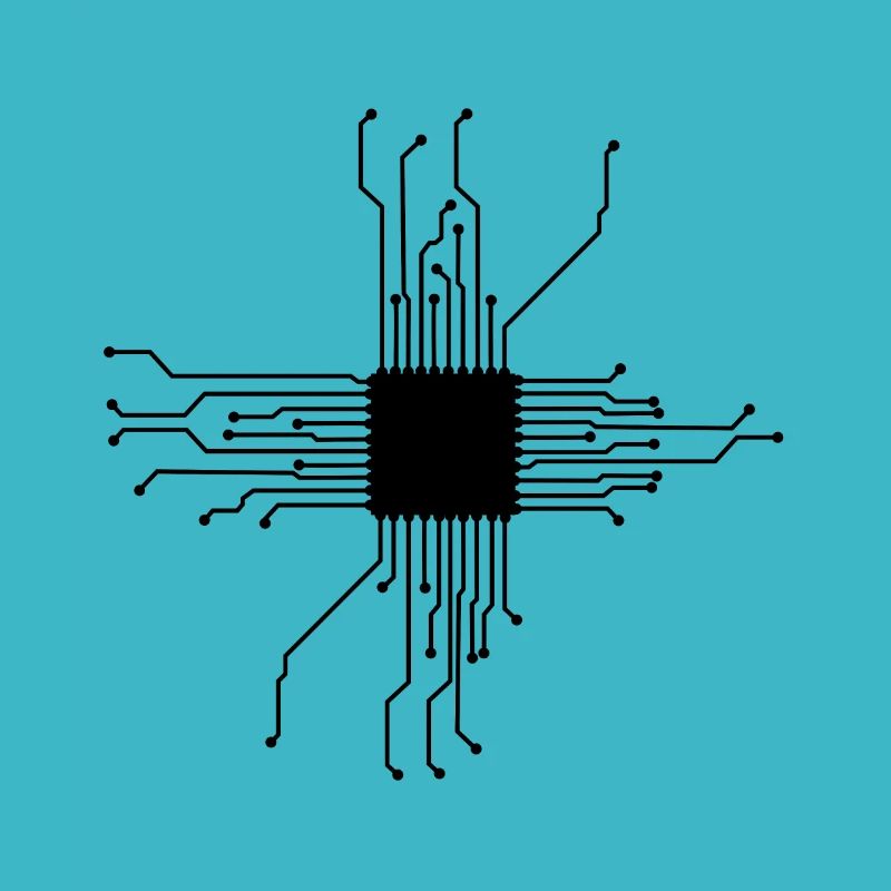 CPU Herz Computerchip Geek Computer Nerd Geschenk