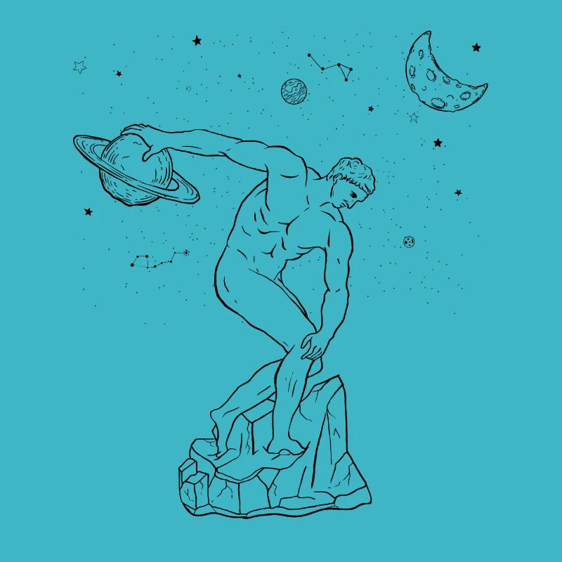 Discobolus esthétique céleste par Myron Planet