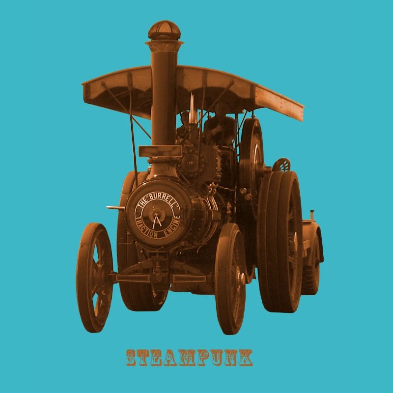 Tractor Tractor Steampunk Steam Engine Retro