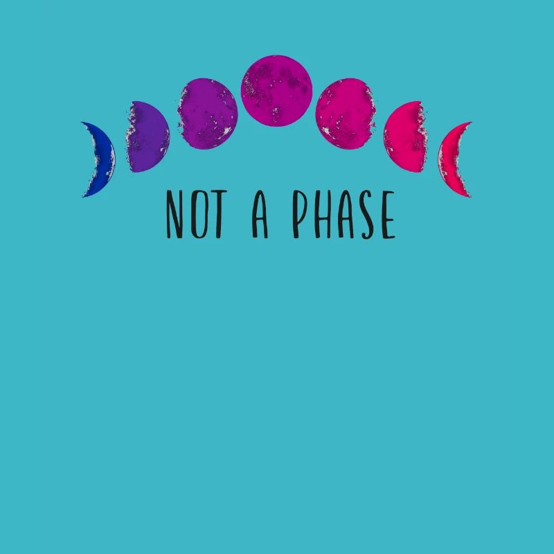 Bisexual Bi Pride Flag Moon Not A