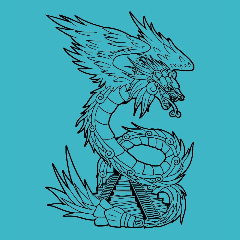 Quetzalcoatl Ancient Aztec Serpent Mayan Tempe