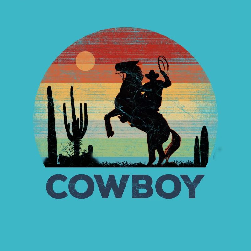 Cowboy - Retro Sunset