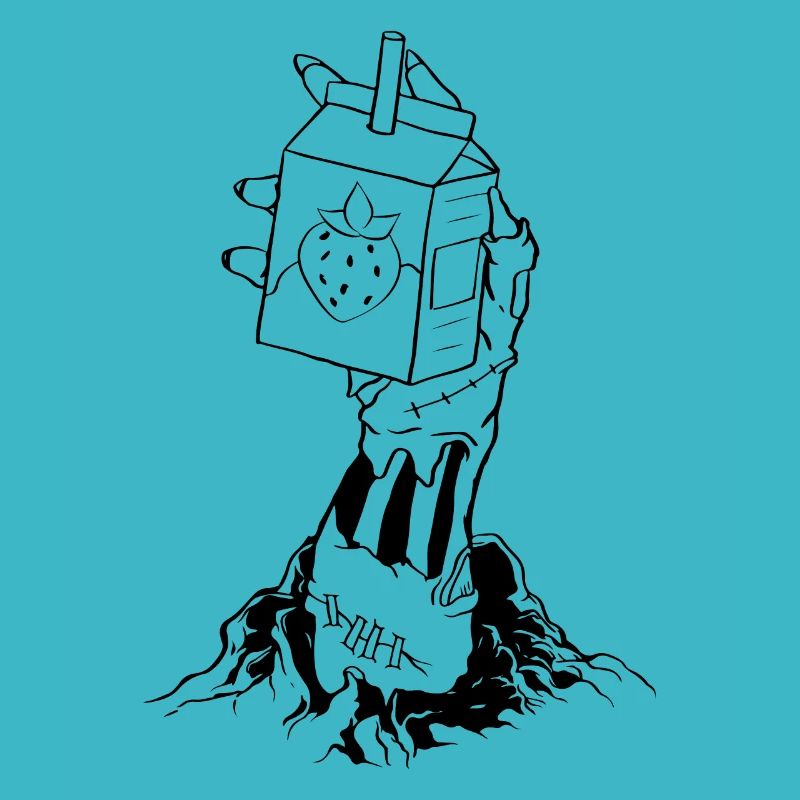 Zombiecore Ästhetische Erdbeermilch Zombie