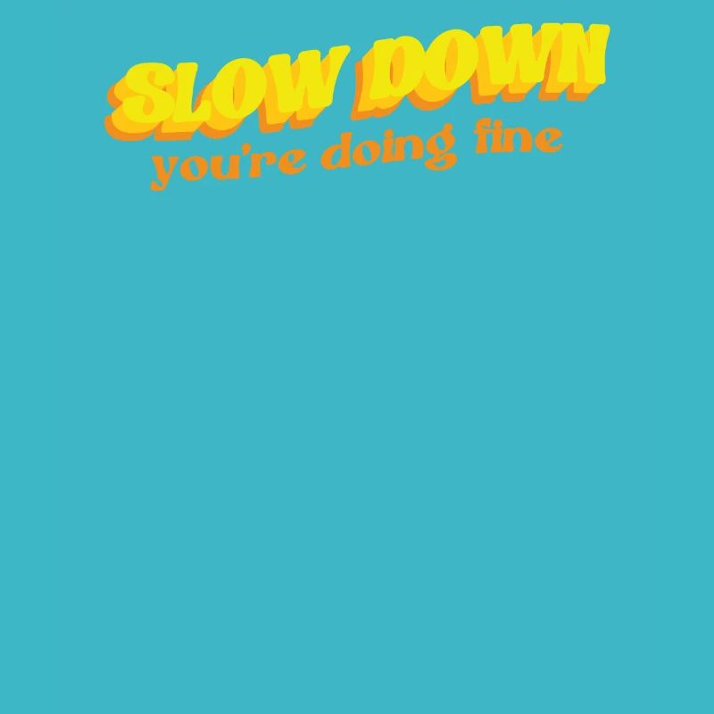 Verlangsamen Sie, Sie Machen Ein Gutes Angebots