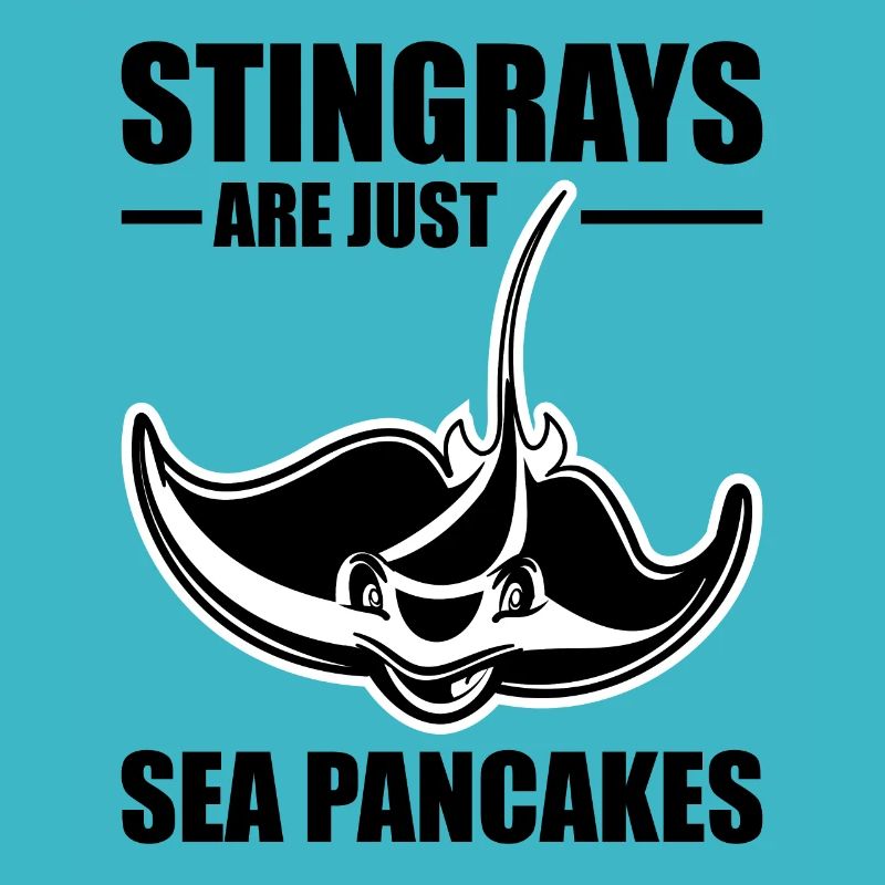 Funny stingrays Manta rays are just sea