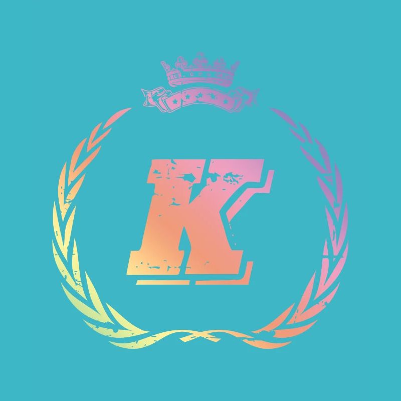 K Buchstabe Kranz