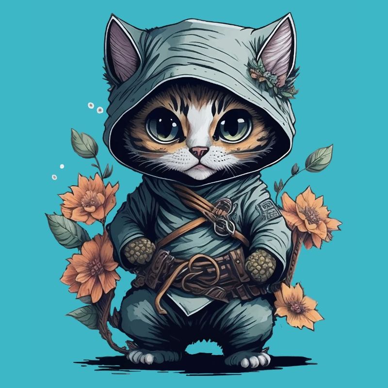Montrez votre soif d’aventure avec le chat ninja