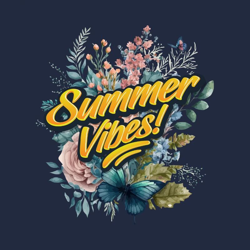 Papillons Fleurs Vacances d’été