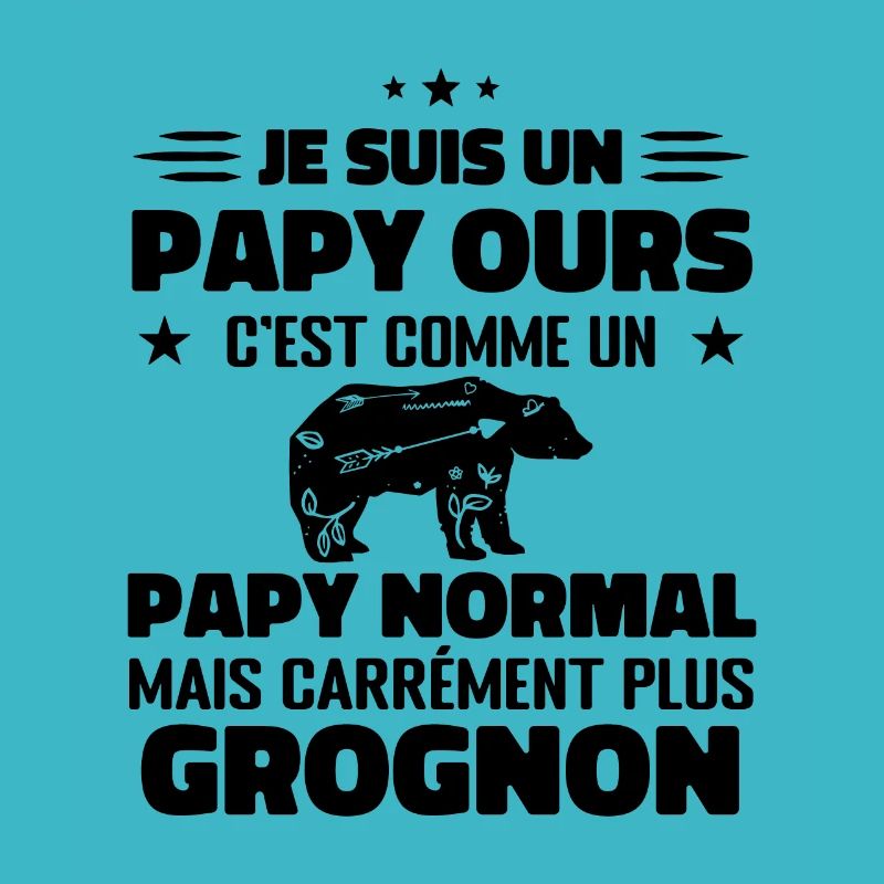 Je suis un papy ours comme un papy normal cadeau